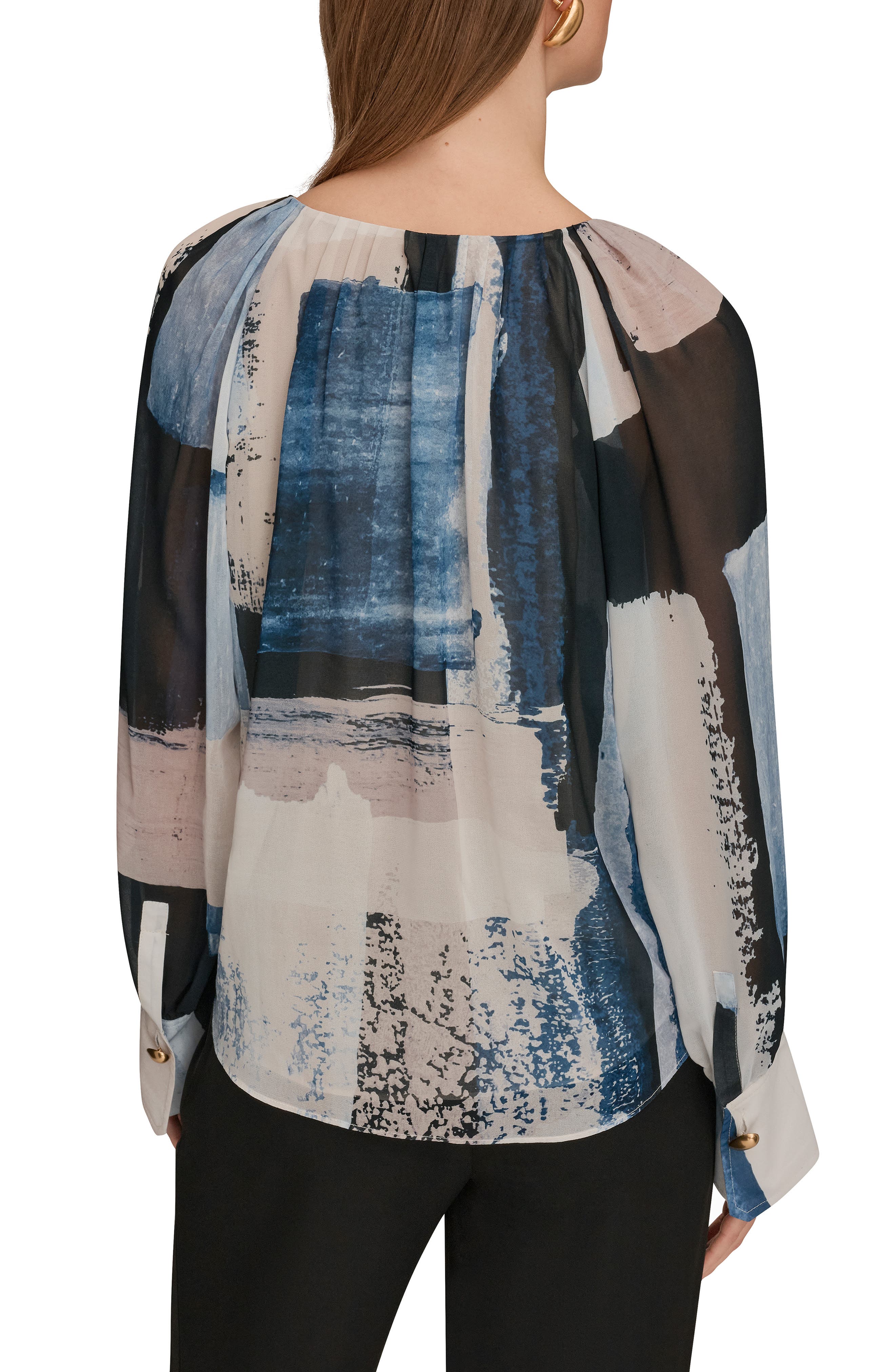 Long Sleeve Drape Top - image 4
