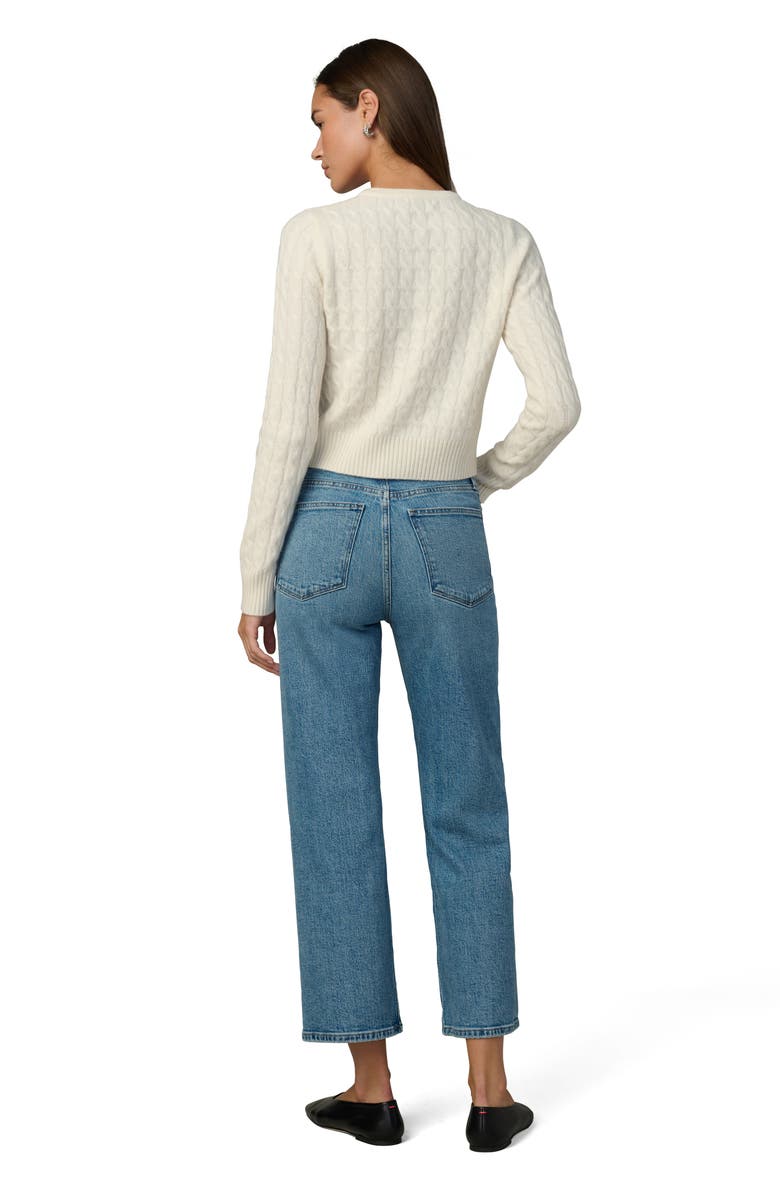Joe's Jeans Dani Cable Cashmere Cardigan, Alternate, color, Ecru