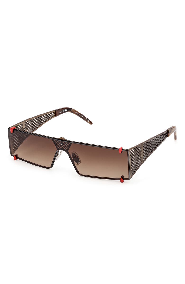 Christian Louboutin 140mm Oversize Shield Sunglasses, Alternate, color, 