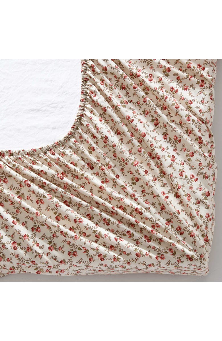 Laura Ashley Sweet Success Twin Cotton Percale Sheet Set, Alternate, color, Pink