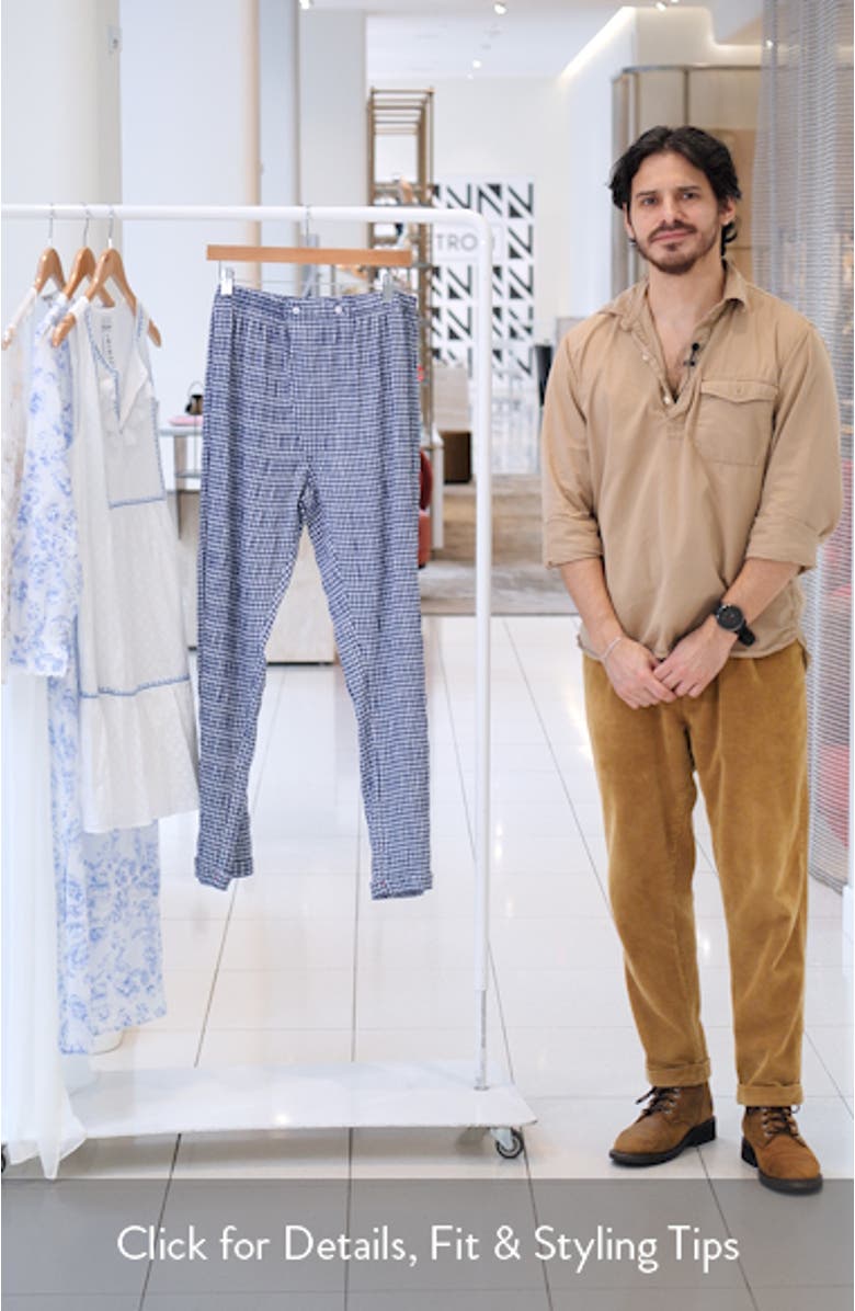 Cloud Ten Check Print Pajama Pants, sales video thumbnail