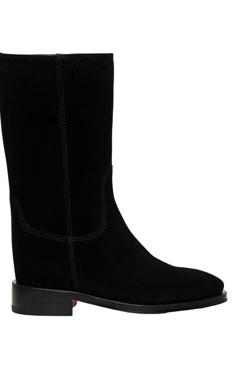 Suede boot