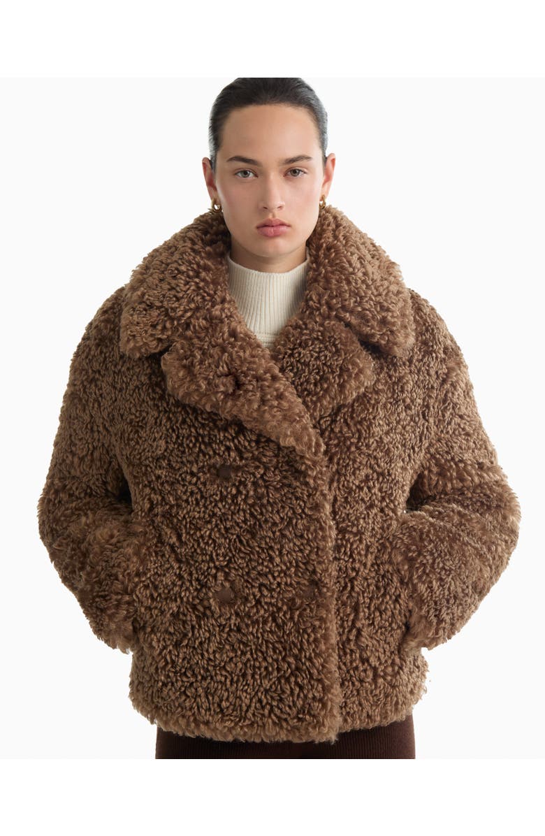 Dodiee Rebeka Faux Fur Jacket, Alternate, color, Toffee