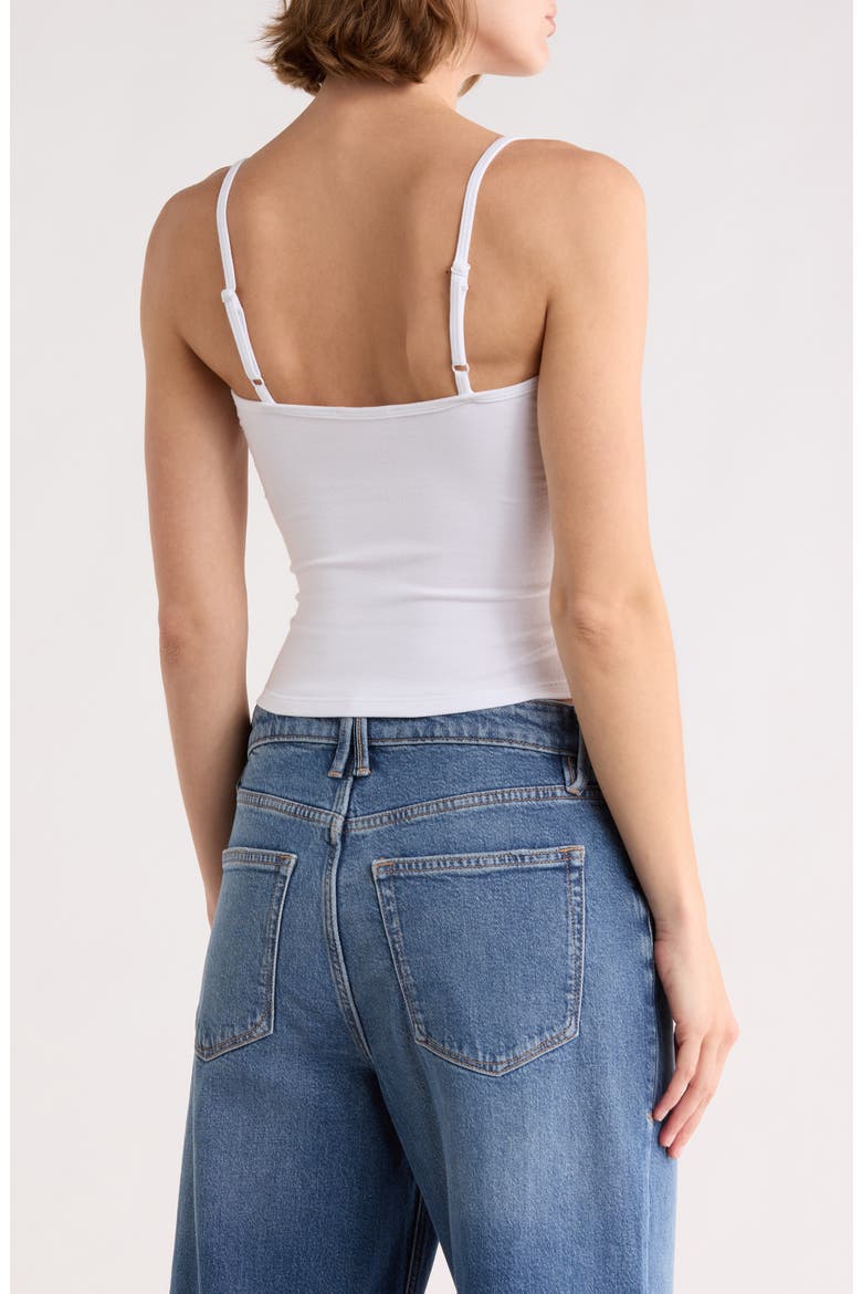 Super Stretch Jersey Bustier Camisole, Alternate, color, WHITE001