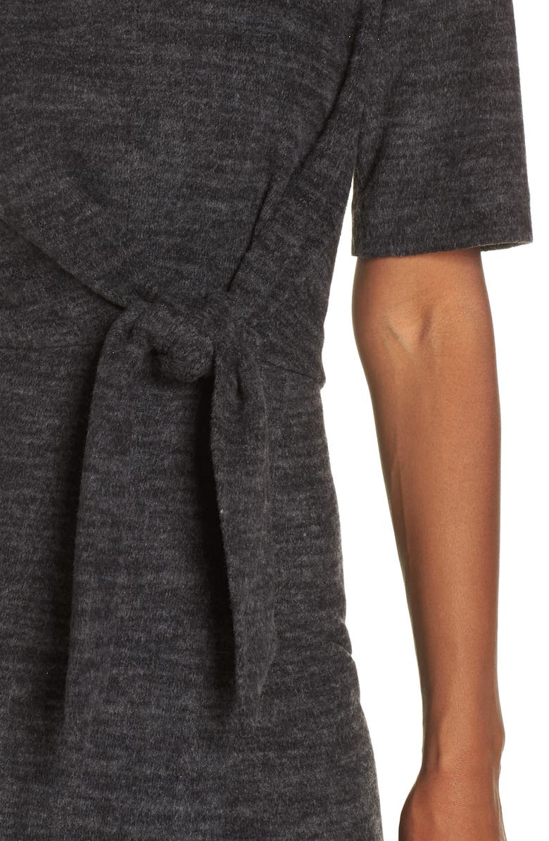 Maggy London Tie Front Midi Dress, Alternate, color, 