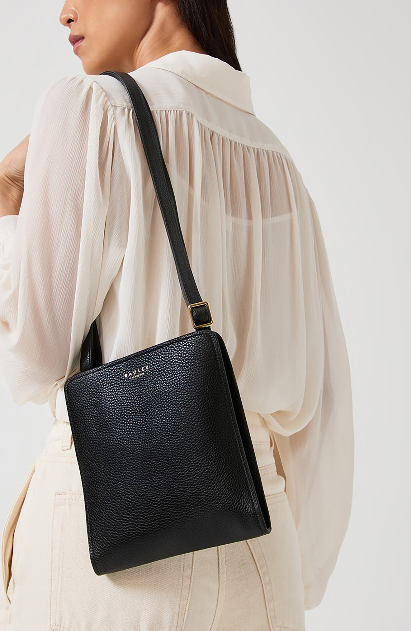 Radley Summer Street Mini Crossbody Bag, Alternate, color, Black