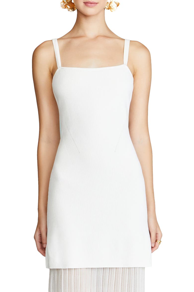 Vienna Mix Media Knit Dress, Alternate, color, Sea Salt
