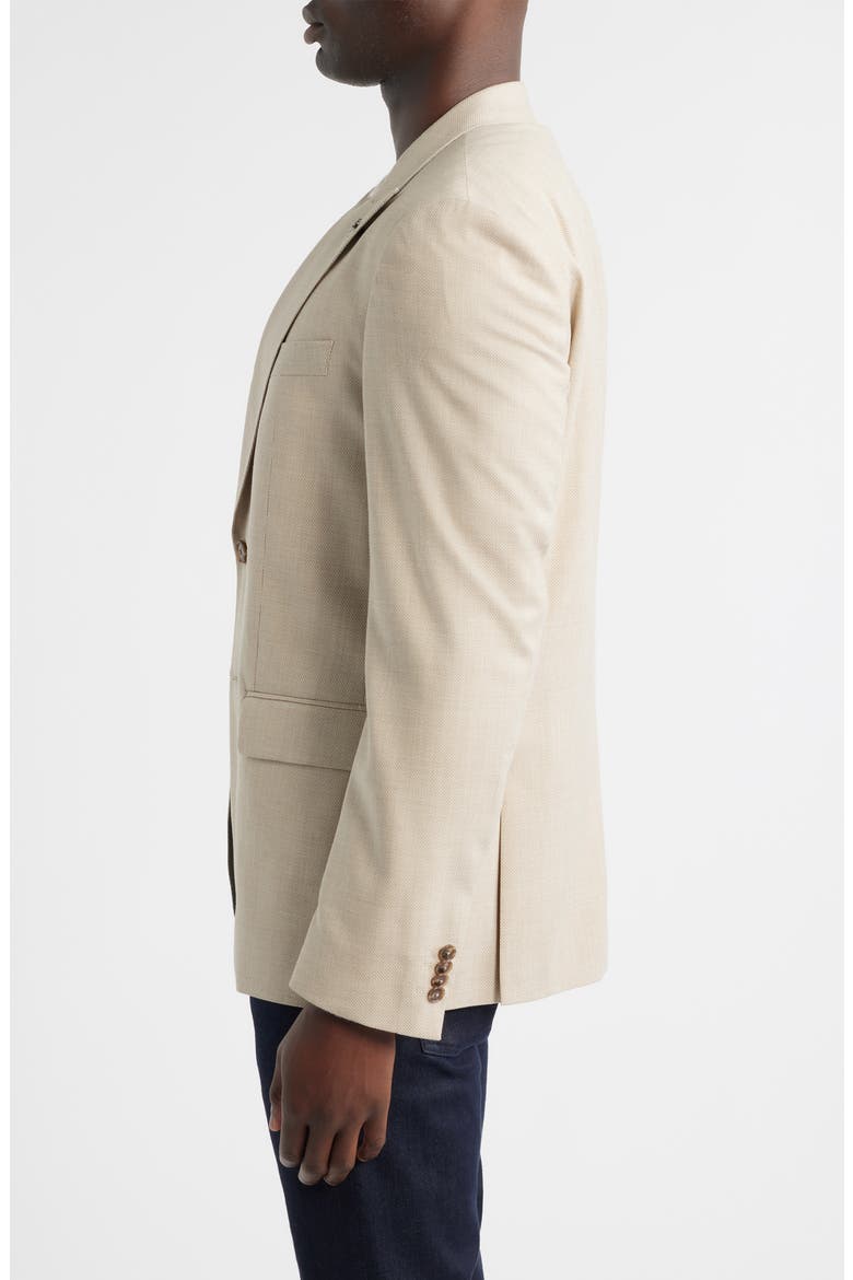 Hutson Slim Fit Stretch Wool Blend Sport Coat, Alternate, color, OPEN WHITE