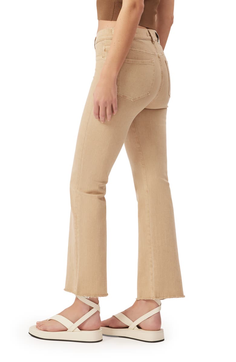 DL1961 Bridget Instasculpt Raw Hem Ankle Bootcut Jeans, Alternate, color, Sand