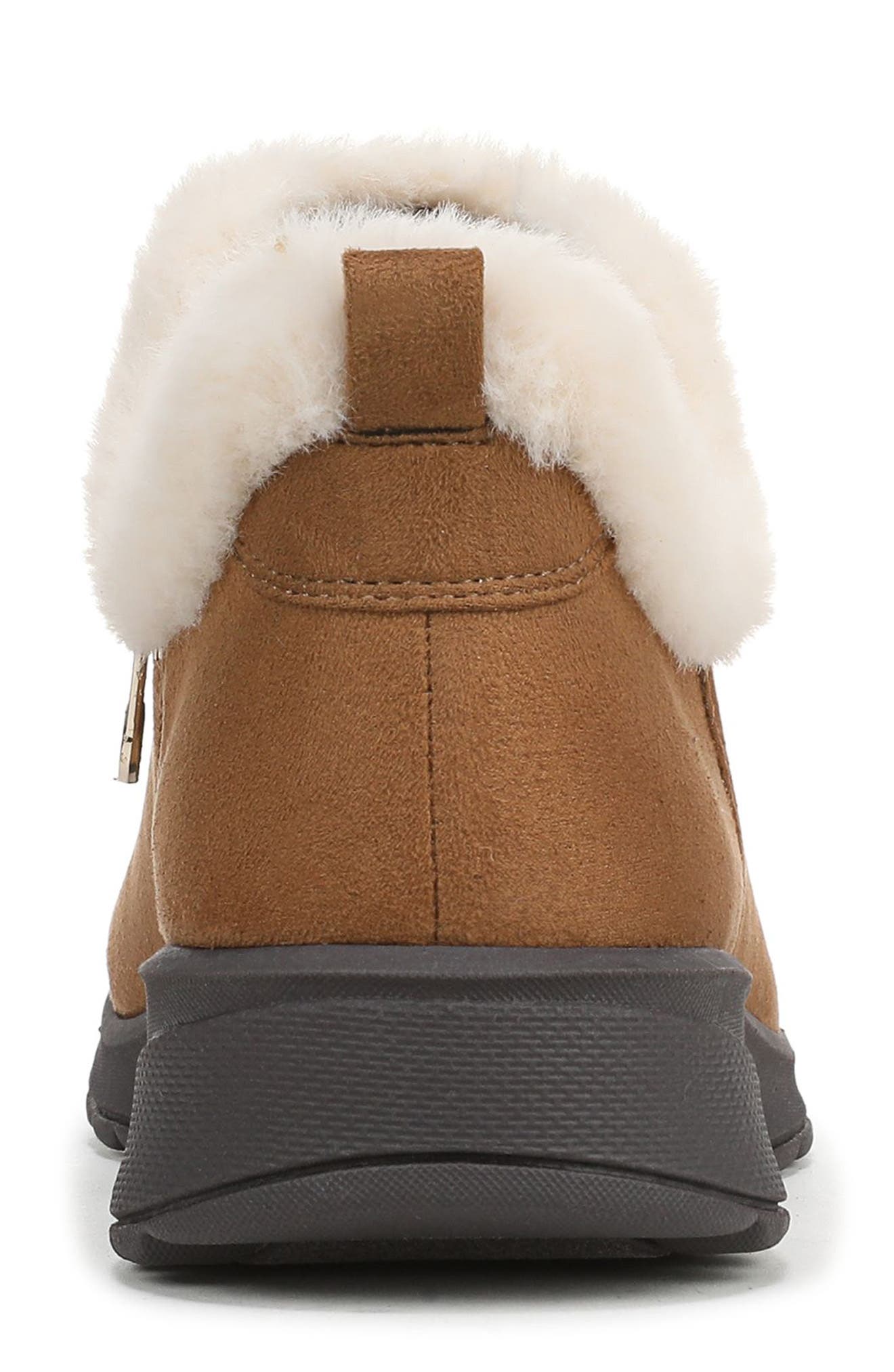 LifeStride Greatness Faux Fur Trim Bootie, Alternate, color, Dark Tan
