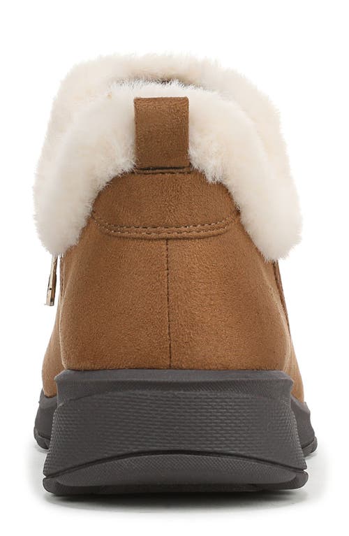 Lifestride Greatness Faux Fur Trim Bootie In Brown