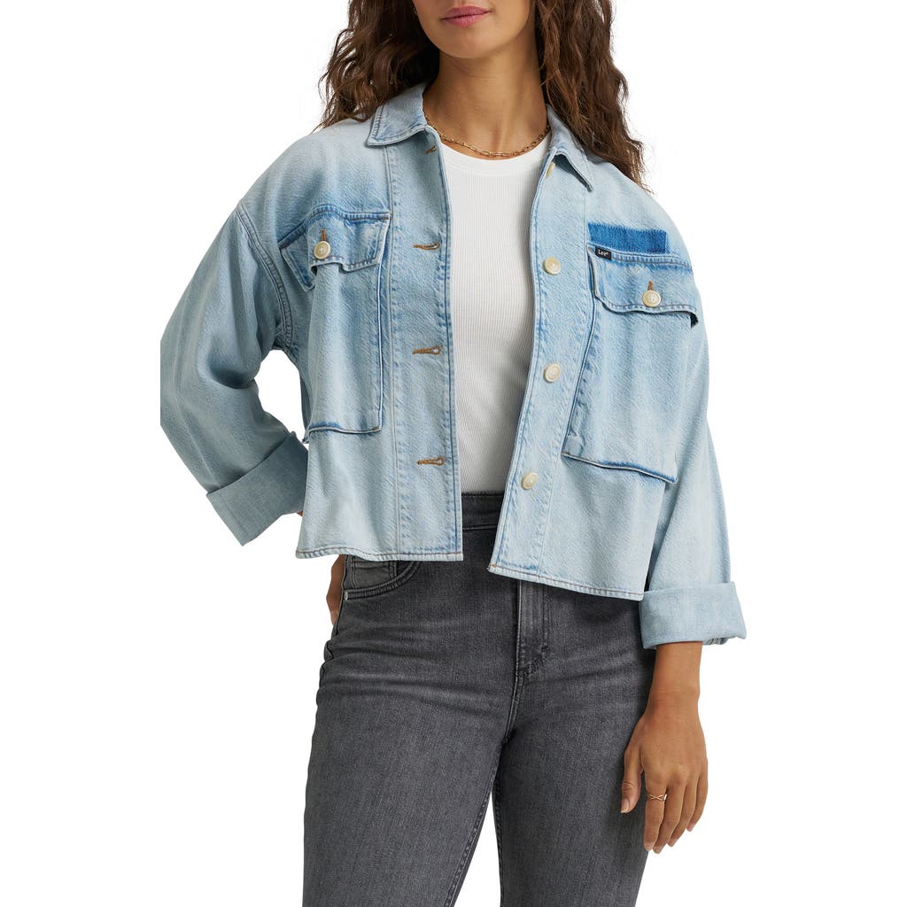 Lee Utility Overshirt In Blue