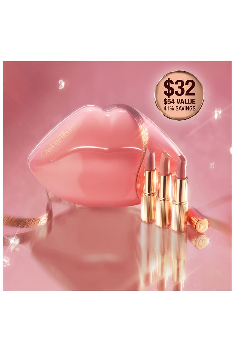 Charlotte's Iconic Hollywood Mini Lip Trio $54 Value, Alternate, color, NO COLOR