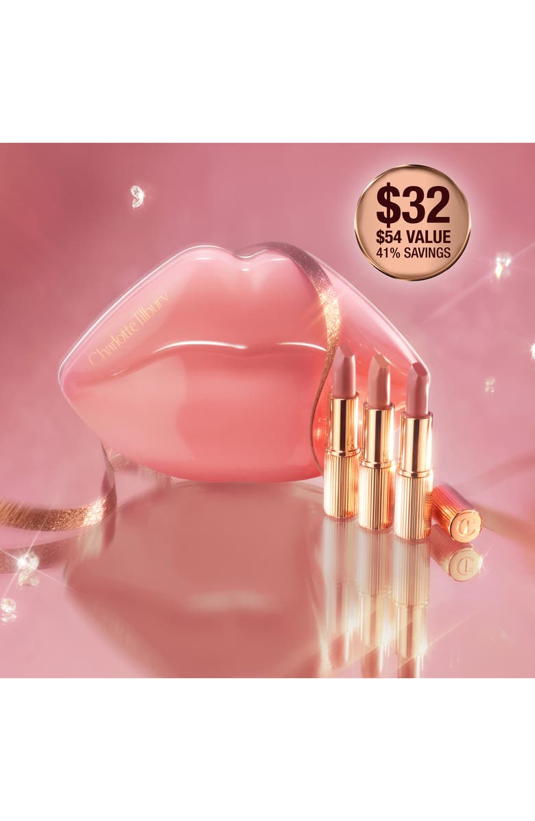 Charlotte Tilbury Charlotte's Iconic Hollywood Mini Lip Trio $54 Value, Alternate, color, 