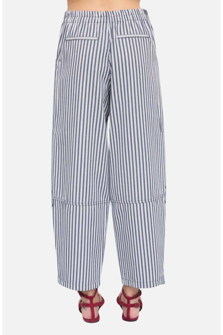 Stripe Wide Leg Pants, Alternate, color, NAVY