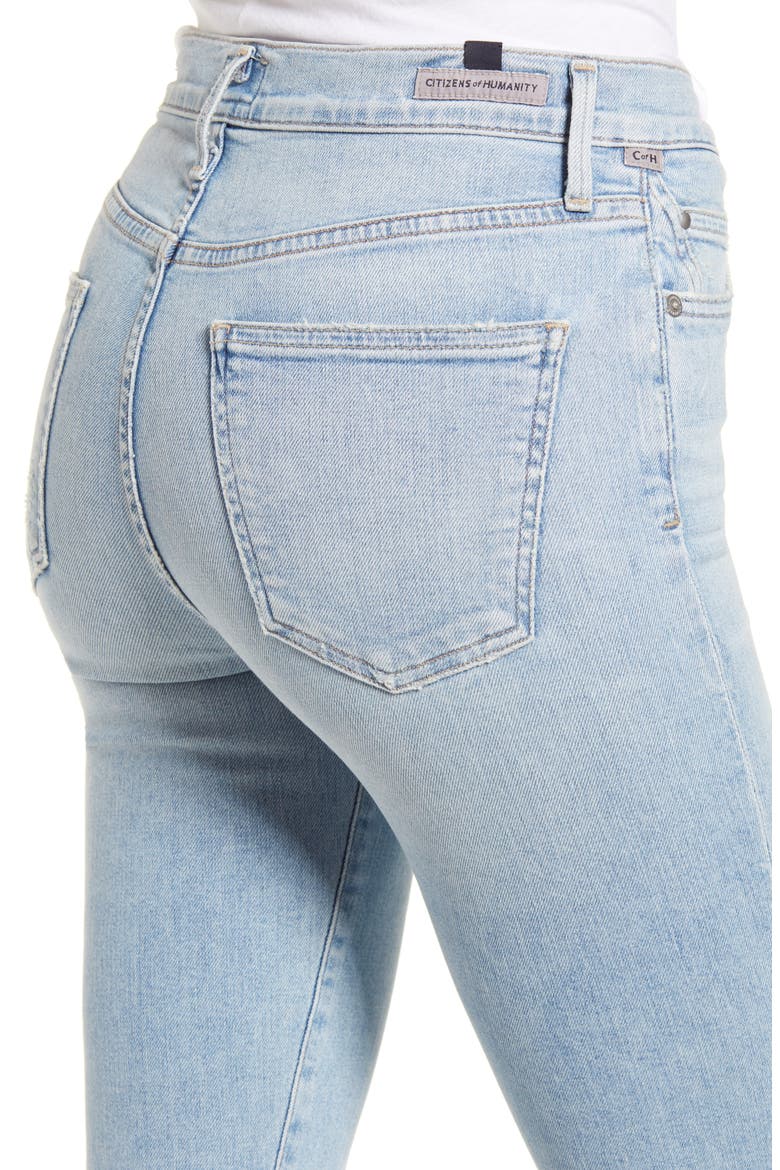 Rocket High Waist Crop Skinny Jeans, Alternate, color, SOFT FADE
