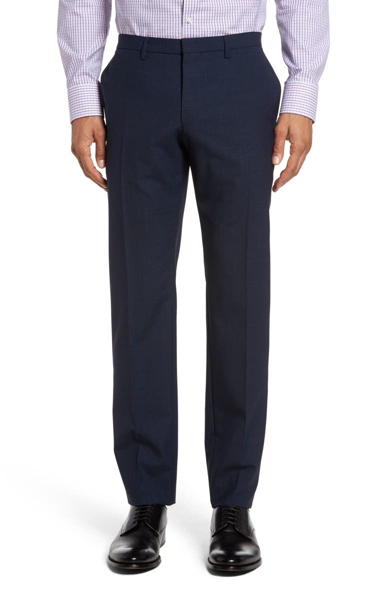 BOSS Reyno/Wave 12 Extra Trim Fit Houndstooth Wool Suit, Alternate, color, 