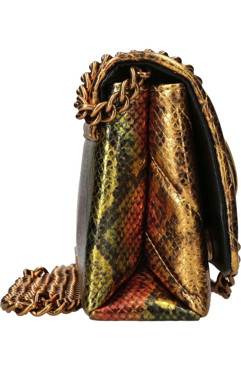 Kurt Geiger London Mini Kensington Snake Embossed Leather Convertible Crossbody Bag, Alternate, color,