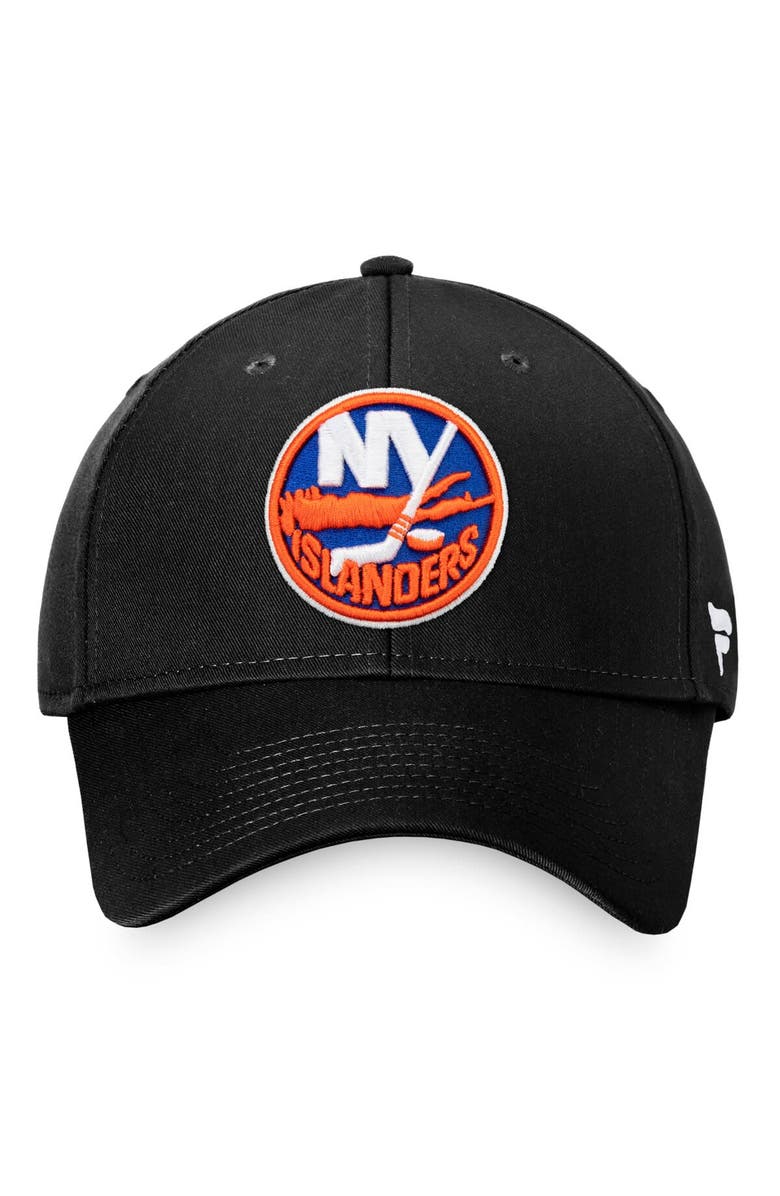 FANATICS Men's Fanatics Branded Black New York Islanders Core Adjustable Hat, Alternate, color, 