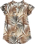 Anne Klein Ruffle Tie Neck Top