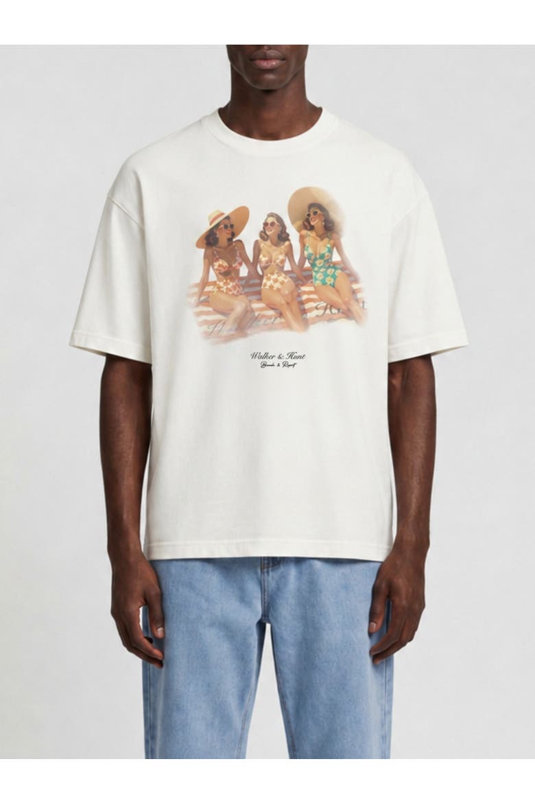 Hot Girl Summer Short Sleeve T-Shirt, Main, color, Off-white