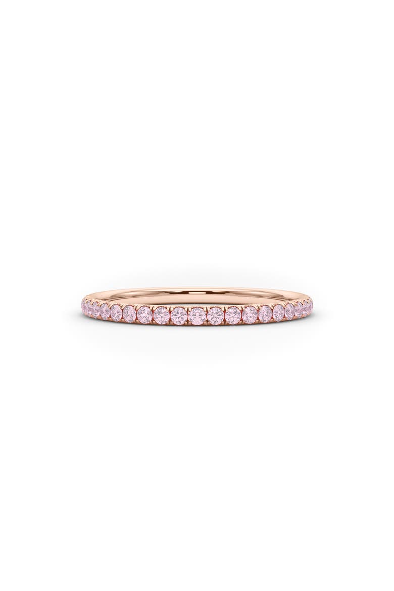 Petite Fancy Pink Lab Created Diamond Eternity Ring, Alternate, color, 18K ROSE GOLD