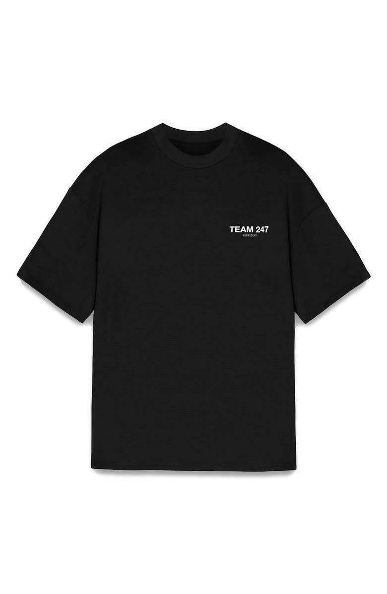 Represent Team 247 Oversize Graphic T-Shirt, Alternate, color, Jet Black