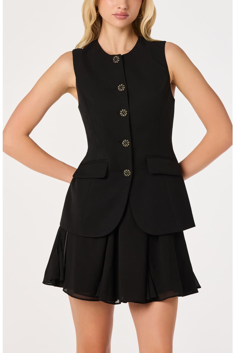 Christen Sleeveless Dress, Alternate, color, BLACK