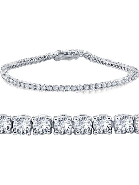 2 cttw Lab Grown Diamond Tennis Bracelet 14 KT Gold 7"