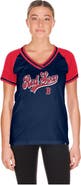 New Era Women's New Era Navy Boston Red Sox Gameday V-Neck T-Shirt