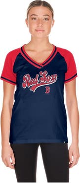 New Era Women's New Era Navy Boston Red Sox Gameday V-Neck T-Shirt