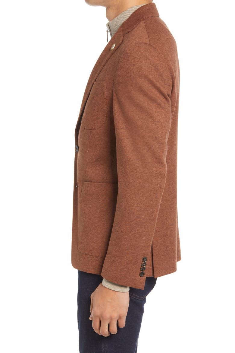 Tom Heathered Knit Sport Coat, Alternate, color, MED BROWN