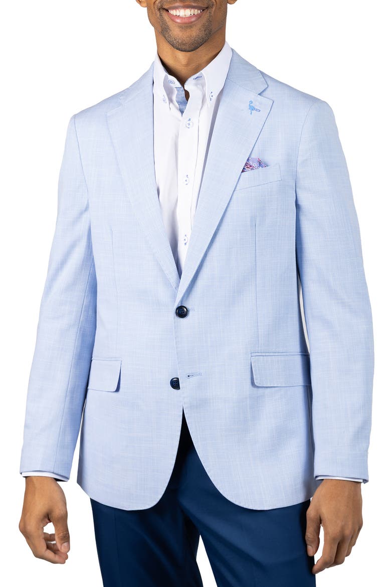 Textured Slub Sport Coat, Main, color, LIGHT BLUE