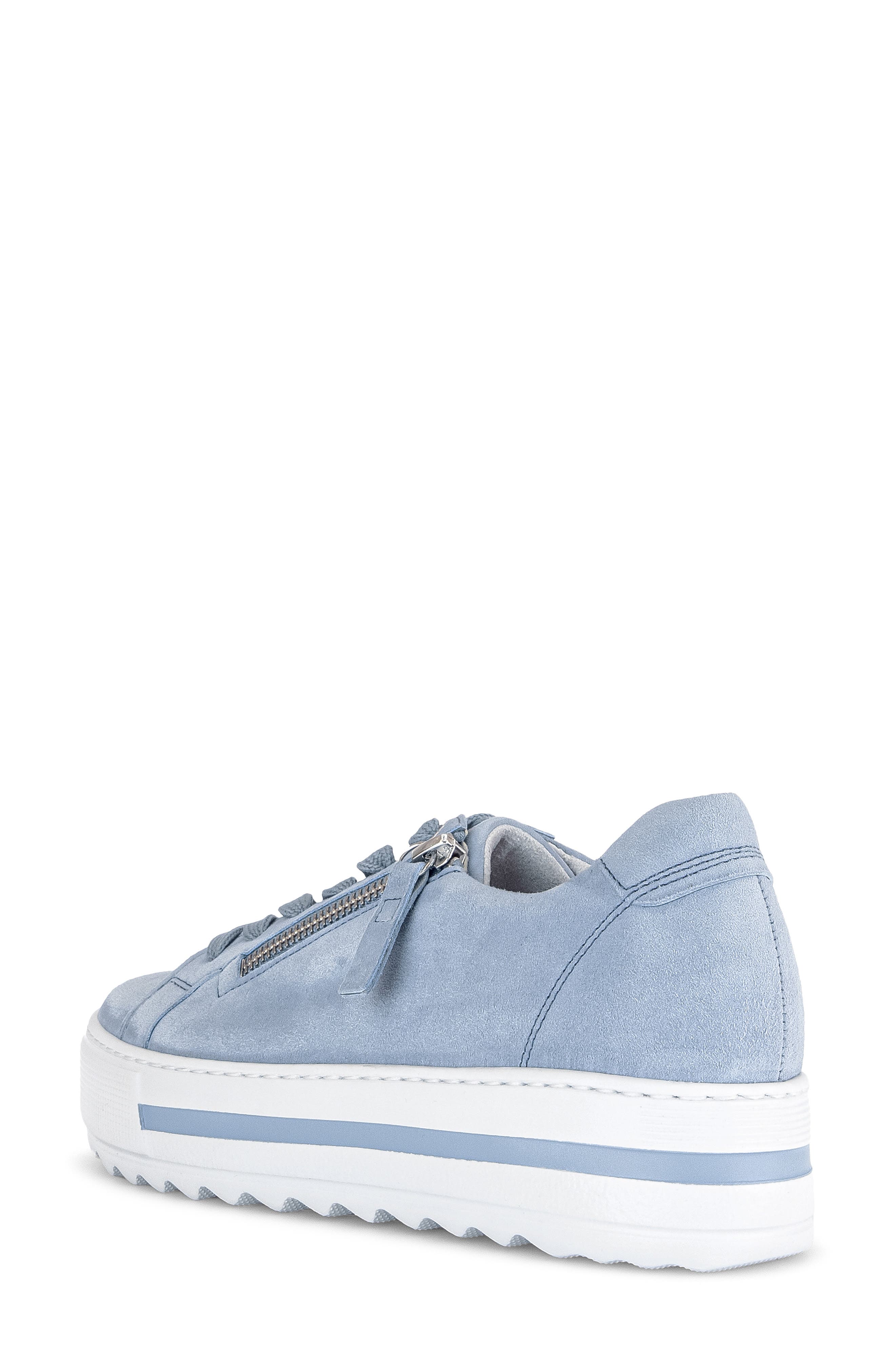 Gabor Low Top Platform Sneaker, Alternate, color, Azur
