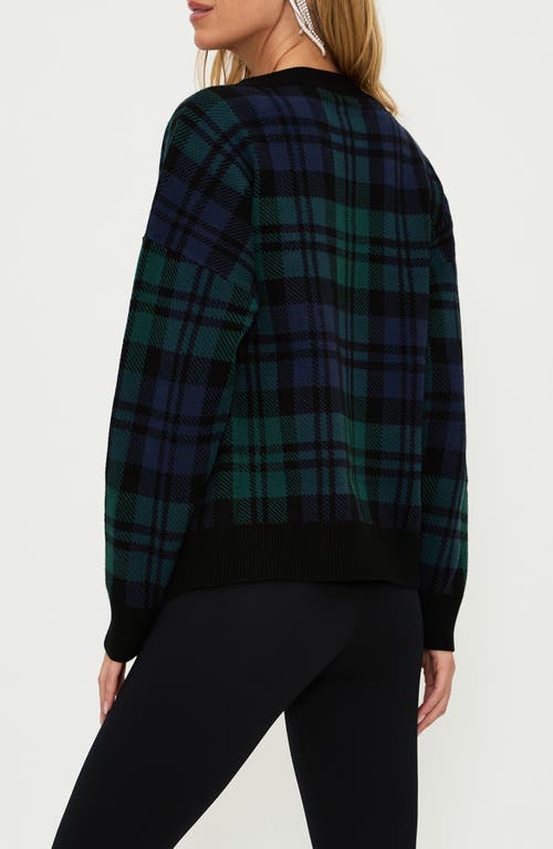 Beach Riot Joey Sweater In Wintergreen Plaid