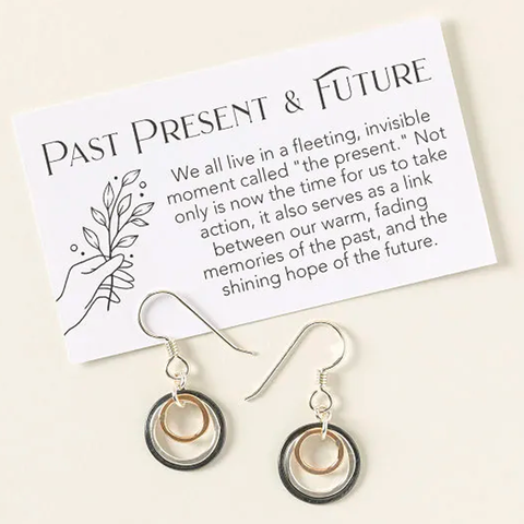 Past Present Future Earrings by Freshie and Zero