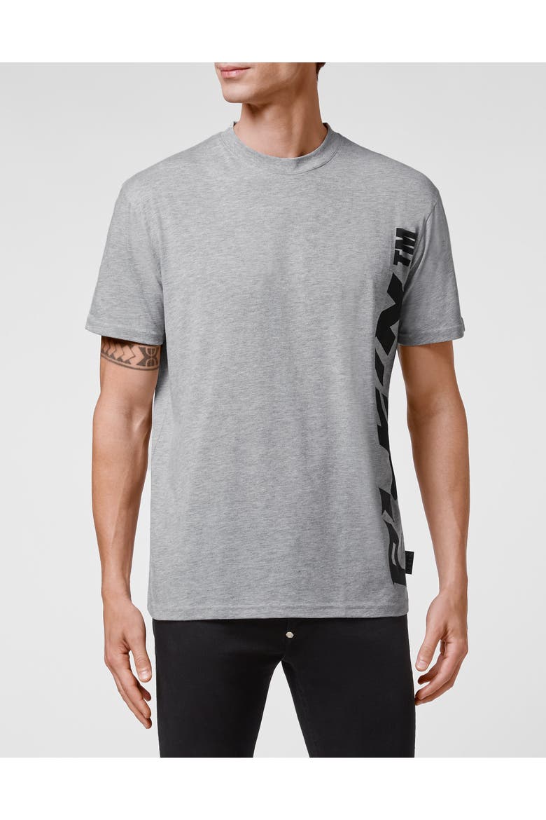 T-Shirt Round Neck Men, Main, color, grey