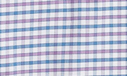 Brooks Brothers Regular Fit Check Stretch Cotton Button-down Oxford Shirt In Blue