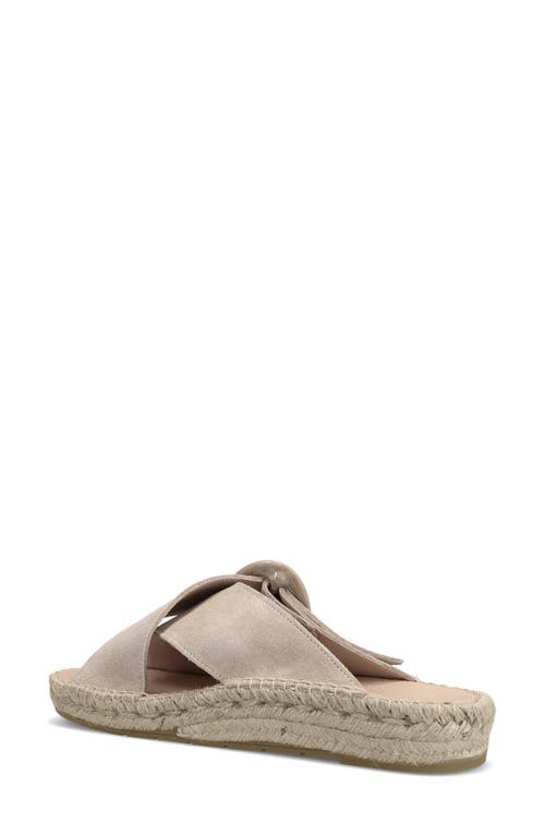 Ron White Erin Espadrille Platform Wedge Slide Sandal In Oyster