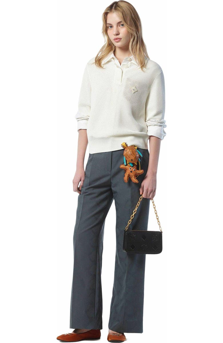 MCM Aren Chain Crossbody in Maxi Monogram Leather, Alternate, color, Black