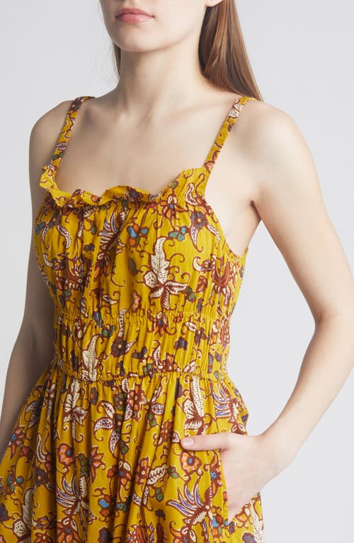 Cleobella Winona Sleeveless Midi Dress In Evora Print