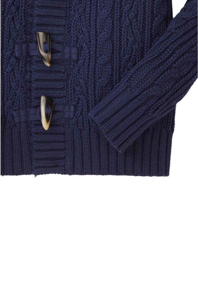 Hope & Henry Boys' Shawl Collar Cardigan, Kids, Alternate, color, Navy With Toggles