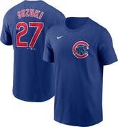 Nike Men's Nike Seiya Suzuki Royal Chicago Cubs Fuse Name & Number T-Shirt