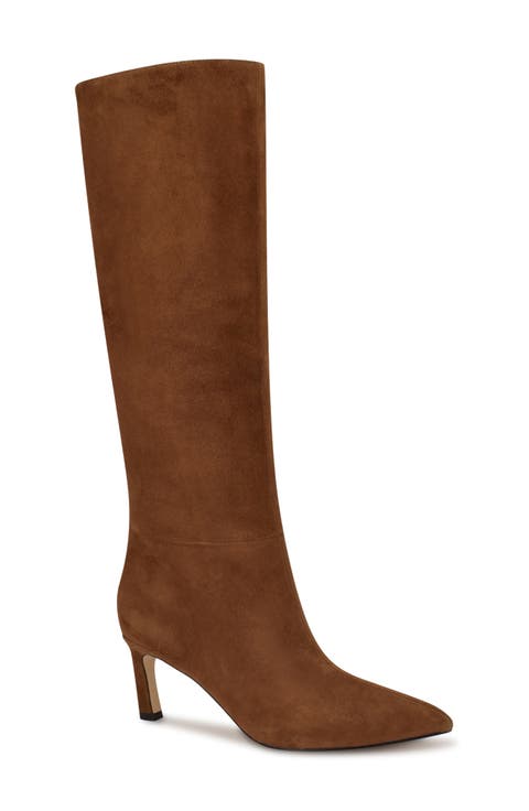 Lorthey Pointed Toe Knee High Boot (Women)