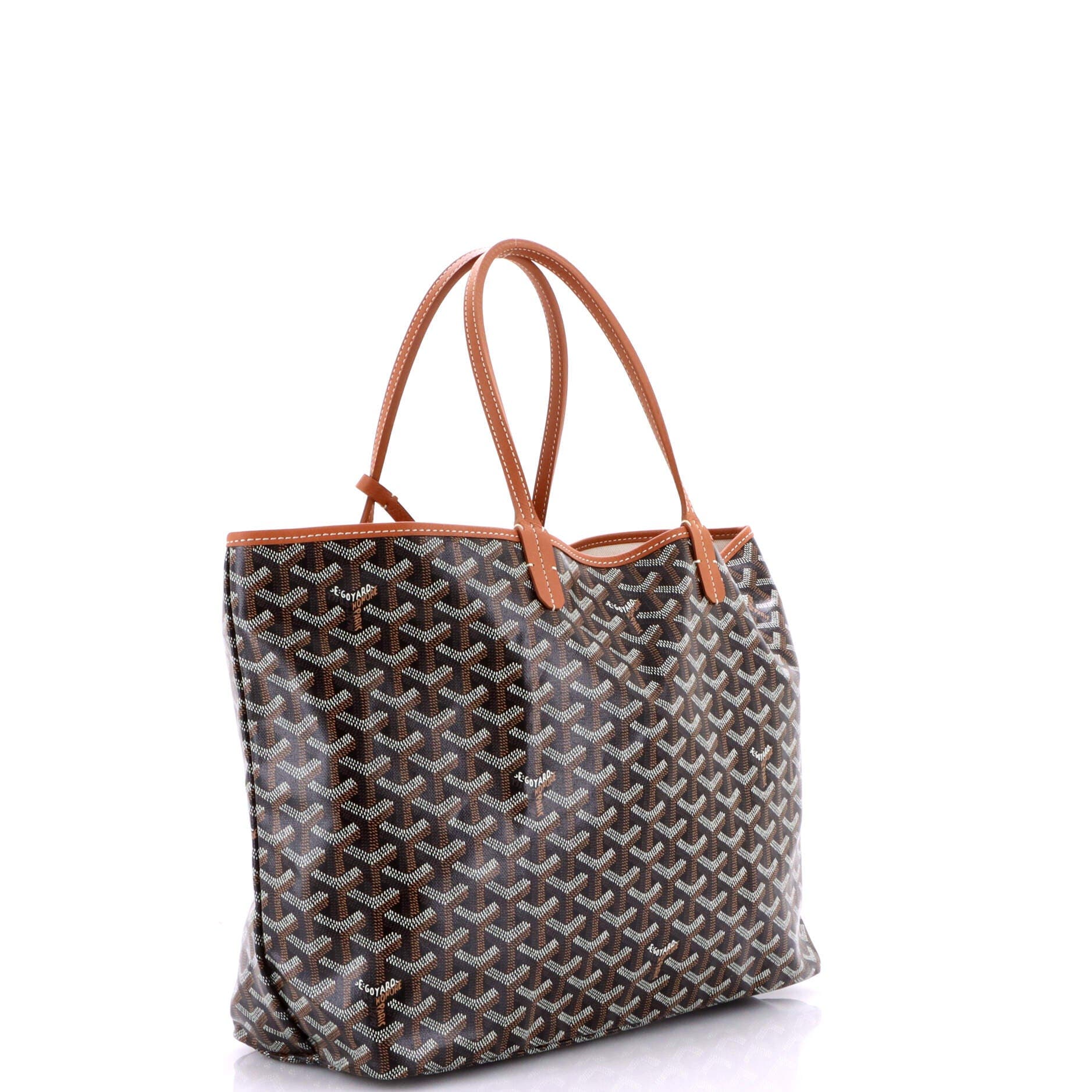 Pre-Owned Goyard Saint Louis Tote Coated Canvas PM, Alternate, color, Brown