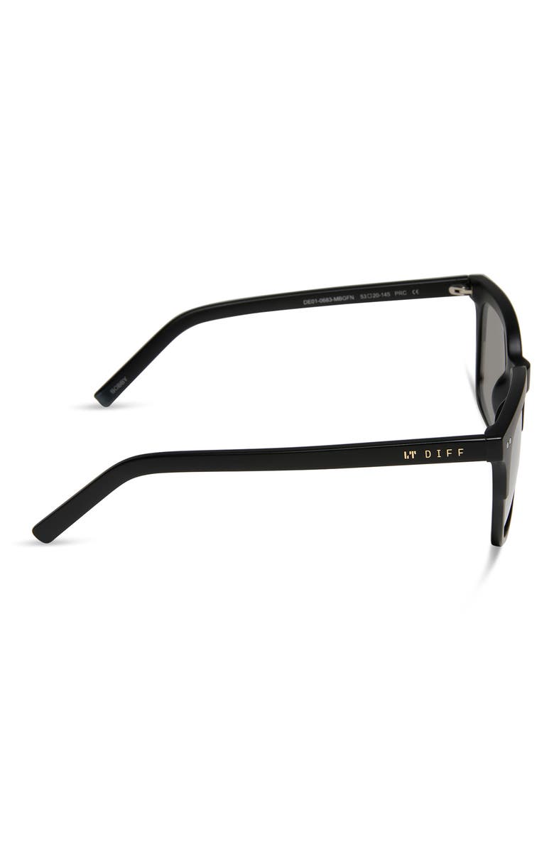 DIFF 53mm Bobby Square Sunglasses, Alternate, color, Matte Black