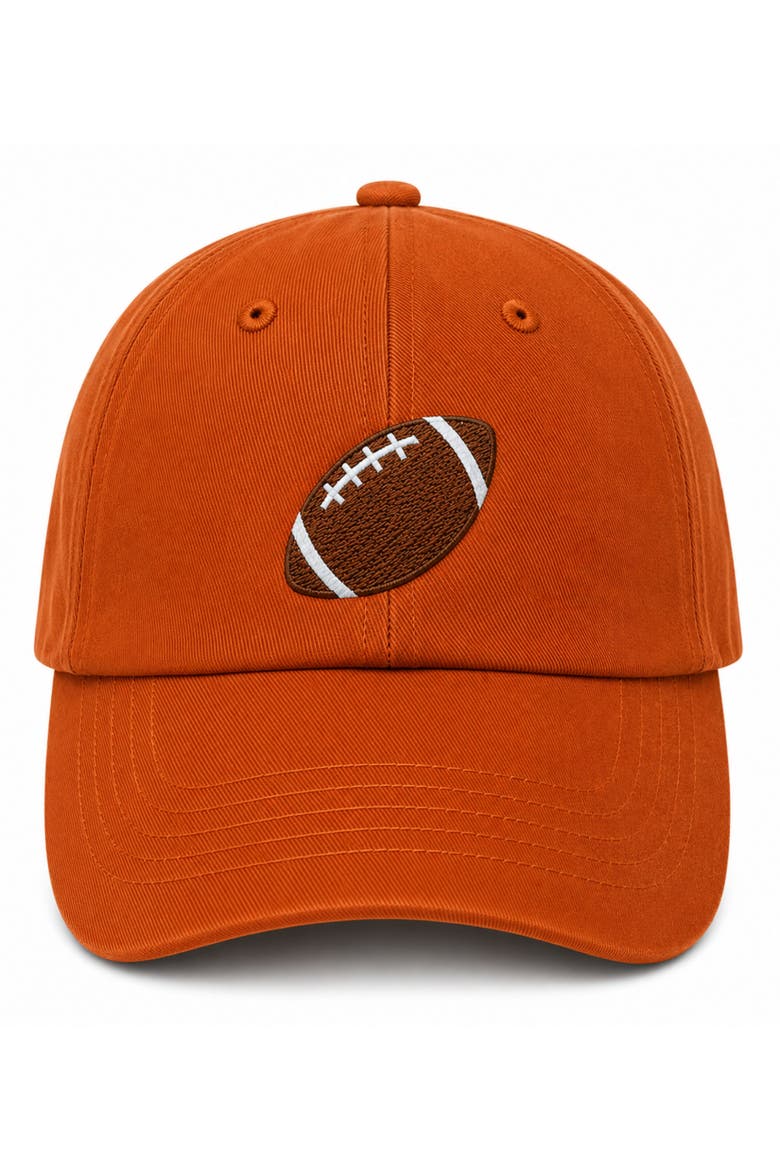 Football Baseball Hat, Main, color, Burnt Orange