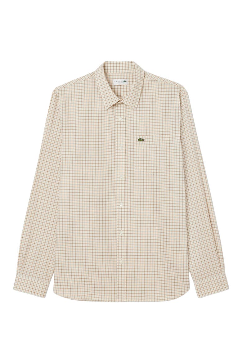 Regular Fit Plaid Flannel Button-Up Shirt, Alternate, color, LAPLAND/ DATE BROWN