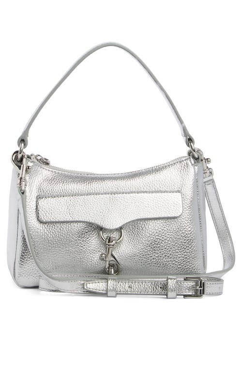 Rebecca Minkoff Megan Mini Shoulder Bag In Silver