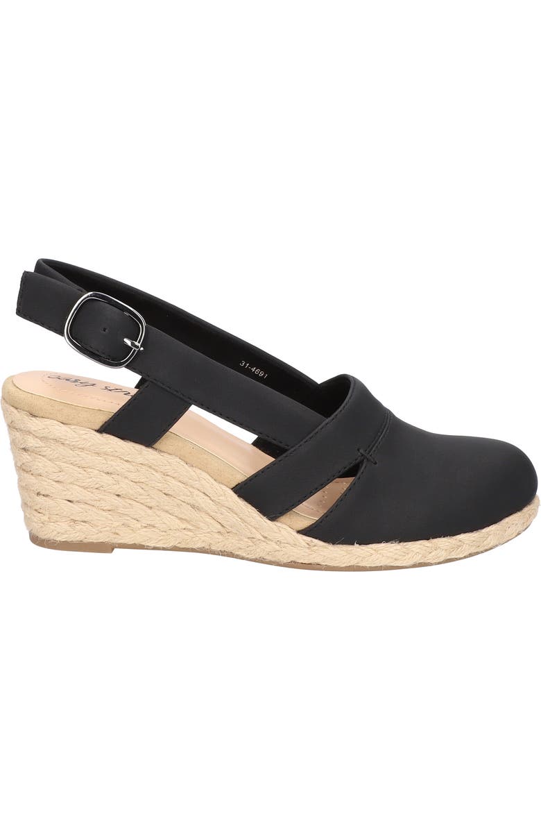 EASY STREET Stargaze Espadrille Wedge Pump, Alternate, color, Black
